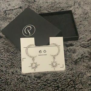 Stars and Moon Dangle Earrings